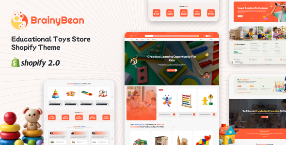 Brainybean V1.0 -教育玩具商店Shopify主题下载