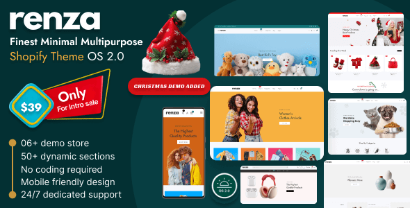 Renza V1.0.3-最小多功能Shopify主题OS 2.0下载