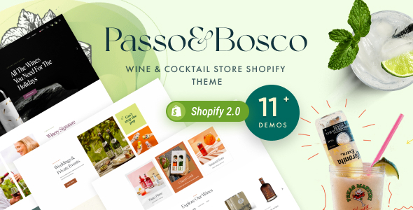 Passo Bosco v2.0-葡萄酒商店和种植商店Shopify主题下载