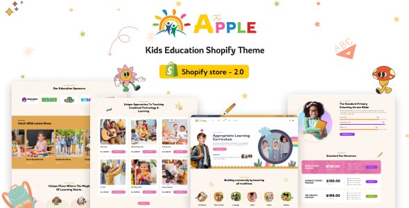 AforApple 1.0 – 儿童学校教育和在线课程Shopify主题下载