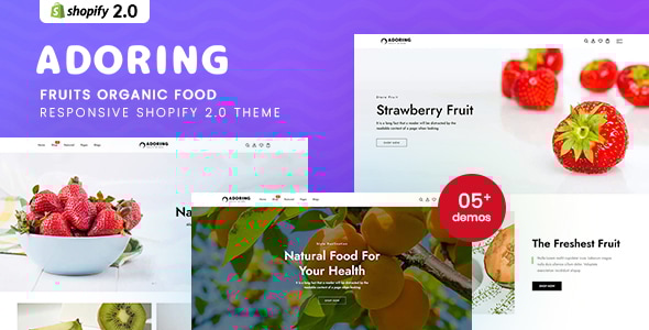 Adring v1.0-水果有机食品反应式Shopify 2.0主题下载