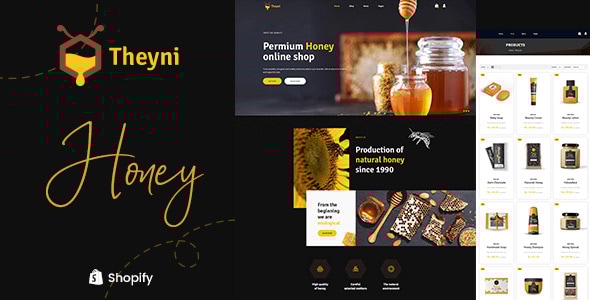 HESNI 1.0 -有机食品，蜂蜜购物商店shopify主题下载