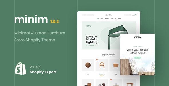 Minim v1.0.3 – 简约干净的家具店 Shopify 主题（适合移动设备）下载