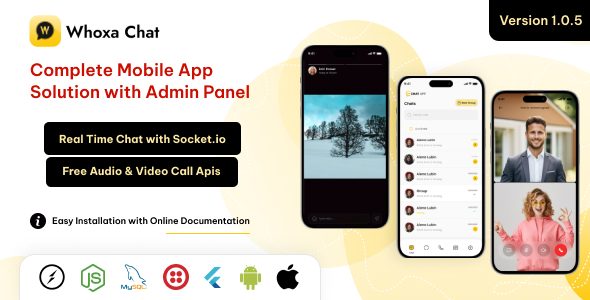 Whoxa App v1.0.5 – Whatsapp 克隆应用程序app源码下载