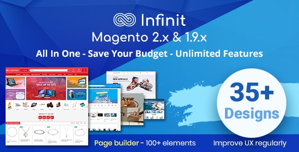 Infinit v1.8.2 多功能响应式Magento2和1主题下载
