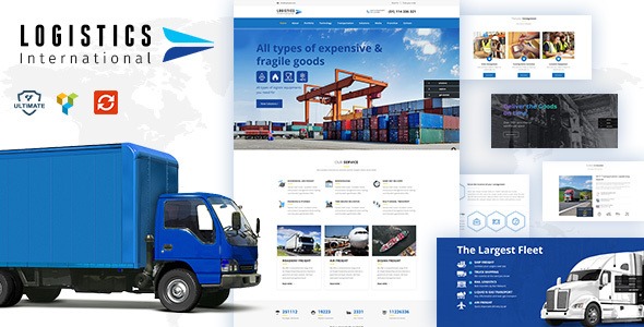 Logistics wordpress theme v3.2 运输wordpress主题下载