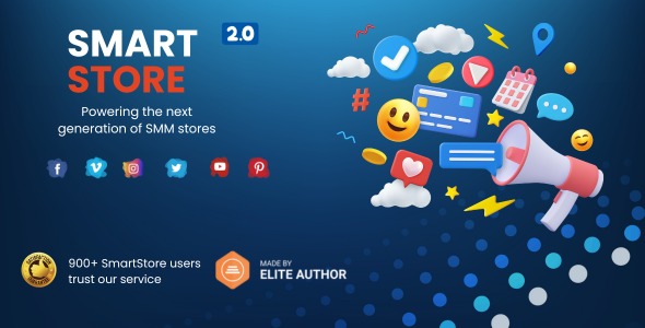 SmartStore – SMM Store Script v2.0  SMM商店PHP源码下载