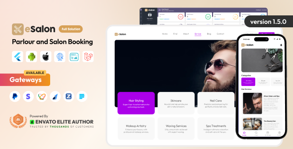 eSalon v1.5.0 – 沙龙活动预订完整解决方案app源码下载