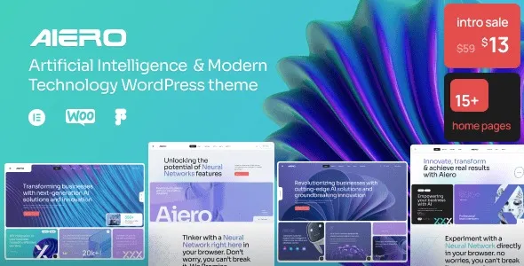 Aiero v2.1 | AI 机构和技术 WordPress 主题下载