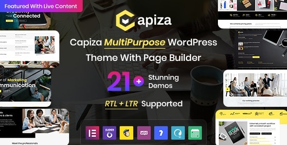 Capiza v2.1 多用途商业和代理WordPress主题下载