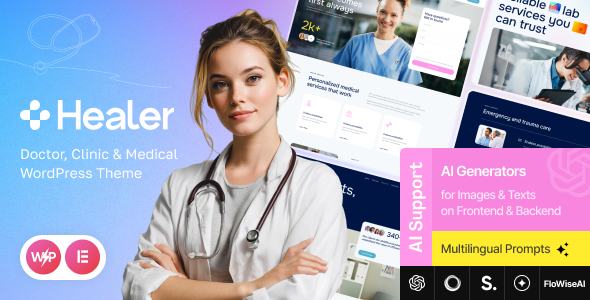 Healer v1.0 – 医生、诊所和医疗 WordPress 主题下载
