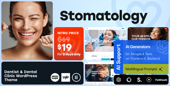 Stomatology v1.0 – 牙医和牙科诊所 WordPress 主题下载