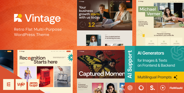 Vintage v1.0 – 复古扁平多用途 WordPress 主题下载