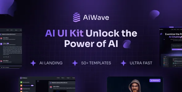 Aiwave v1.0.0 AI SaaS 网站 + 仪表板 UI CodeIgniter 套件源码下载