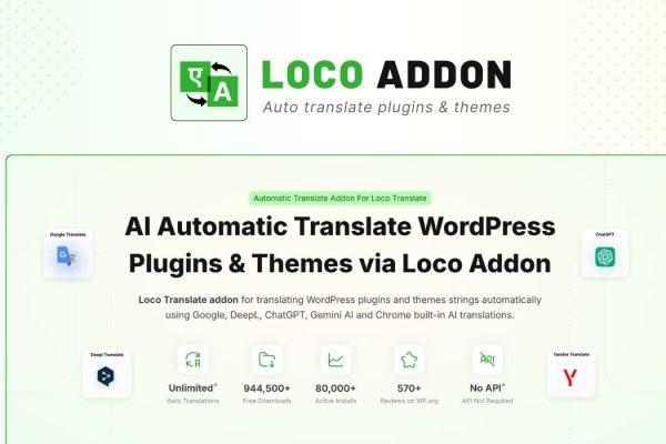 LocoAI v2.2.4 – Loco Translate (Pro)自动翻译插件下载