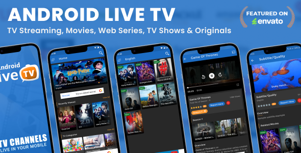 Android Live TV（电视流媒体、电影、网络剧集、电视节目及原创作品）16 July 2025 APP源码下载
