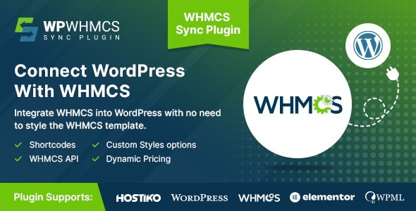 WHMCS Sync v2.4.8 WordPress 的 WHMCS 集成插件下载