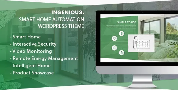 Ingenious v1.2.7 智能家居自动化 WordPress 主题下载