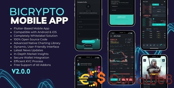 Bicrypto Mobile v5.0.0 – Bicrypto 的完全原生 Flutter 移动应用app源码