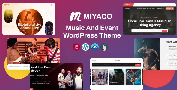 Miyaco v1.0.3 – 音乐和活动 WordPress 主题下载