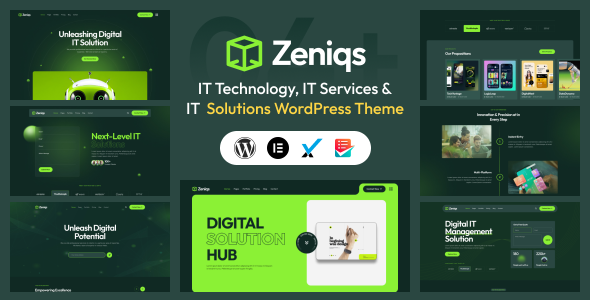 Zeniqs IT v1.0.1 – 技术和 IT 解决方案 WordPress 主题下载
