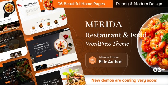 Merida v1.0.4 餐厅和食品WordPress主题下载