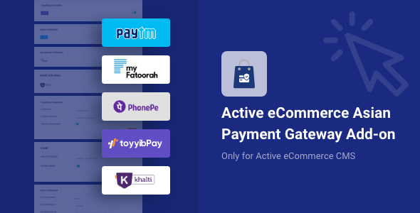 Active eCommerce Asian Payment Gateway Add-on v2.1 电子商务亚洲支付网关PHP源码下载