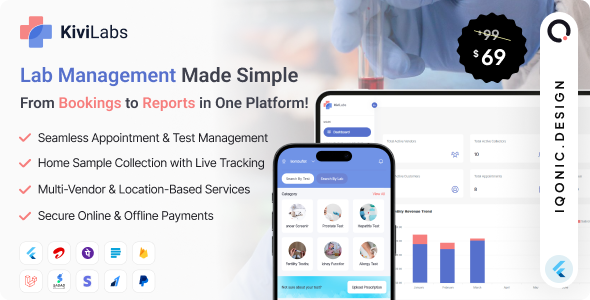 KiviLabs v1.0.1 – 一体化实验室管理和测试预订解决方案，支持多供应商 PHP源码下载