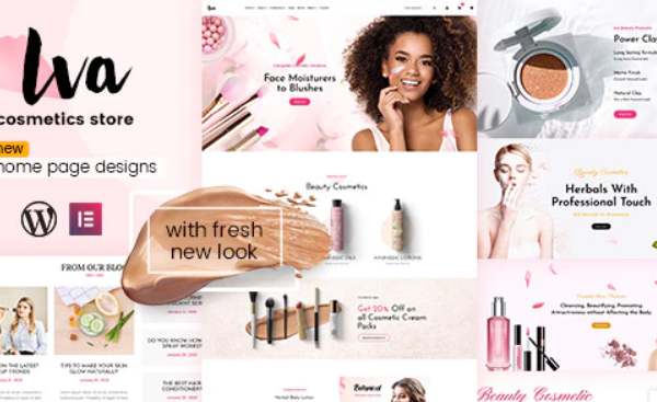 Iva v3.6 美妆店, 化妆品店wordpress主题下载
