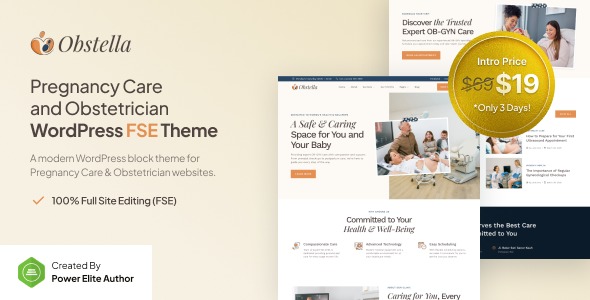 Obstella v1.0.0 孕期护理及产科医生WP主题下载
