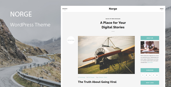 Norge v2.0 博客 WordPress 主题下载