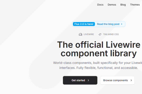 Livewire Flux PRO v2.5.1 官方 Livewire 组件库PHP源码下载