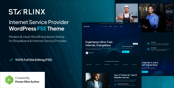 Starlinx v1.0.1 宽带和互联网WordPress主题下载