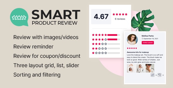 Smart Product Review For WooCommerce v2.0.4 WooCommerce 的智能产品评论插件下载