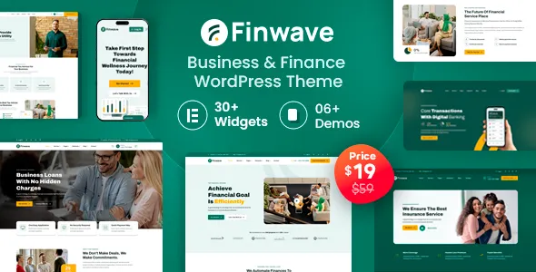 Finwave v1.1.4 商业和金融 WordPress 主题下载