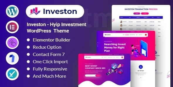 Investon v1.0.2 投资Hyip和商业咨询WordPress多用途主题下载