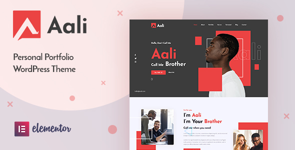 Aali v1.0 个人作品集Portfolio WordPress 主题下载