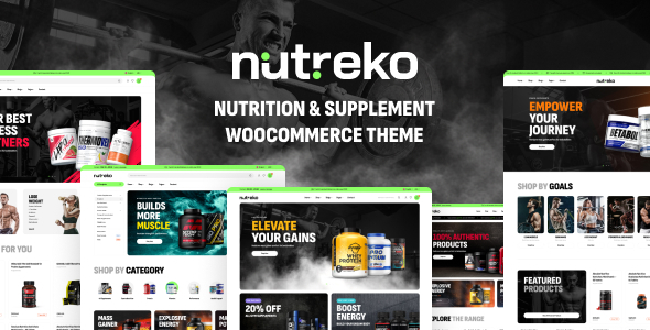 Nutreko v1.0.8 营养与补充剂 WooCommerce 主题下载