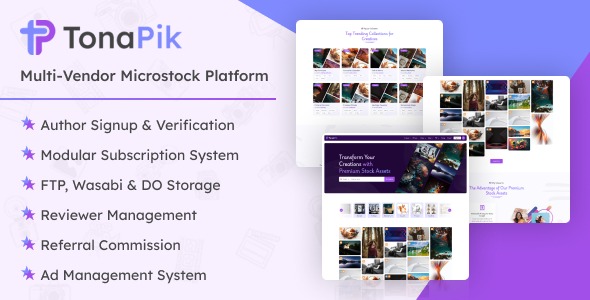 TonaPik v1.0.0 – 多供应Microstock图库平台PHP源码下载
