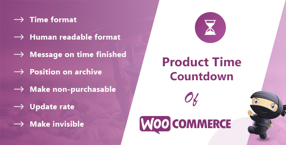 Product Time Countdown Pro for WooCommerce v1.5.6 WooCommerce 产品时间倒计时wordpress插件下载