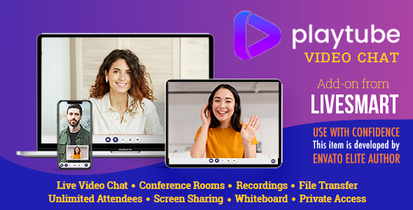 PlayTube Video Chat and Streaming Add-on from LiveSmart v1.0.5 源码下载