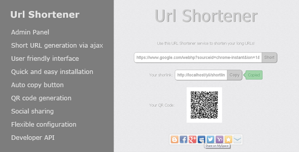 Url Shortener v1.8.0 Url缩短短链PHP源码下载