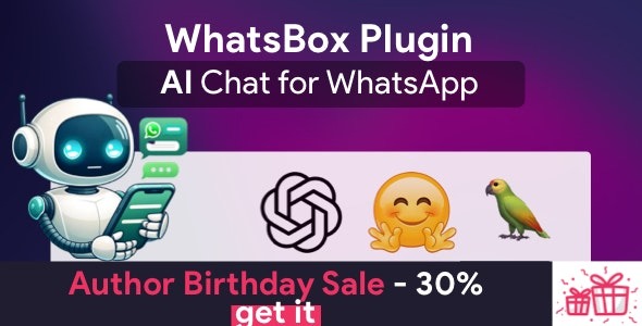 AI Chat for WhatsApp v1.3 Plugin for WhatsBox 人工智能ai聊天插件下载