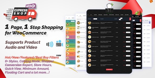 Express Shop for WooCommerce with Audio & Video v9.6.4 带有音频和视频的 WooCommerce Express Shop插件下载
