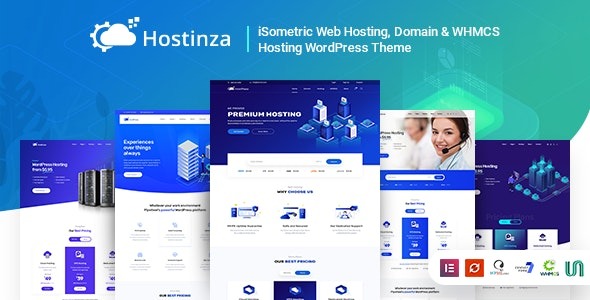 Hostinza v3.2.1 Whmcs Web-Hosting WordPress 主题下载