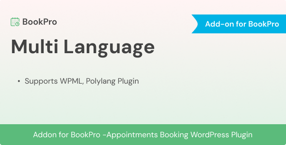 Multi Language Add-on for BookPro Plugin v1.0.0 BookPro多语言拓展插件下载