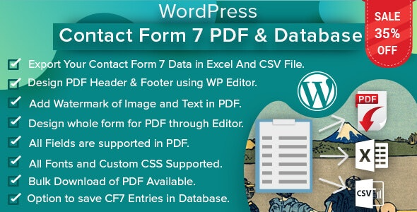 WordPress Contact Form 7 PDF, Google Sheet & Database v3.0.0 WordPress 联系表单 7 PDF、Google Sheet 和数据库插件下载