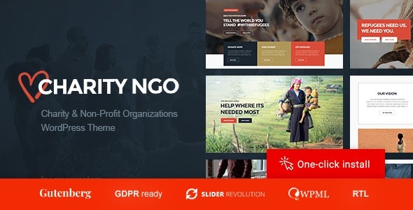 Charity NGO v1.2.9 捐赠和非营利组织WordPress主题下载