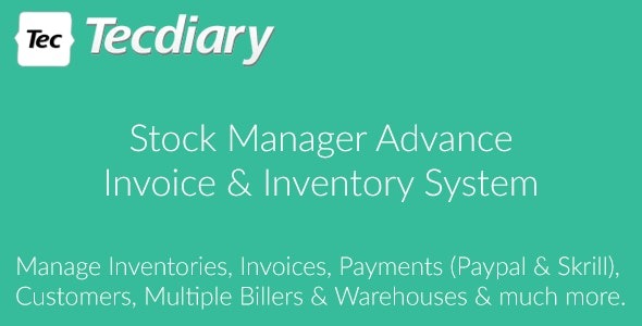 Stock Manager Advance with All Modules By Tecdiary v4.0.0 beta4 源码下载