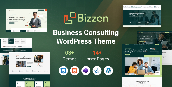 Bizzen v1.0 – 商业咨询 WordPress 主题下载